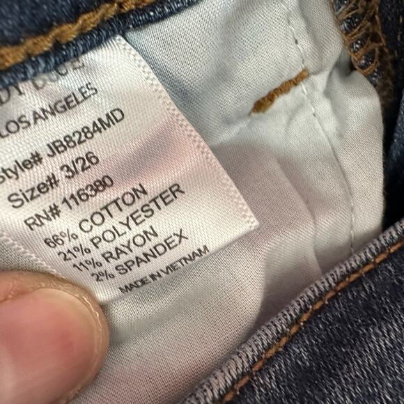 Judy Blue Boyfriend Fit Mid Rise Distressed Medium Wash Size 26 - Picture 6 of 8